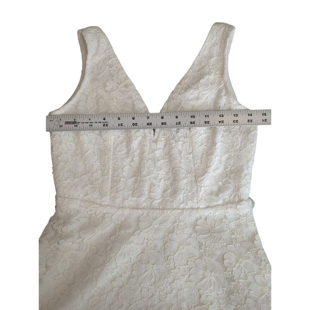 Lulus Declaring My Love White Lace Skater Dress Womens Size Small EUC - Picture 5 of 9